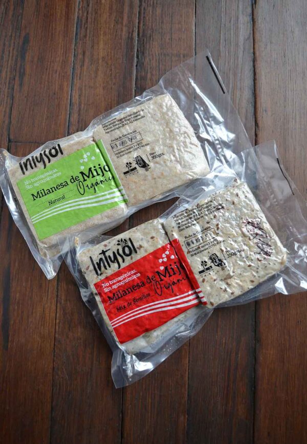 Milanesa de mijo CON SEMILLAS “IntySol” 350 grs.